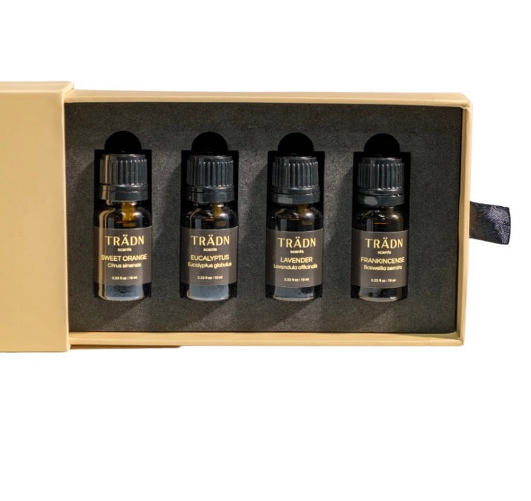 (美國版B組合) Essential Oils Gift Set & 100ml Colorful Essential Oil Diffuser
