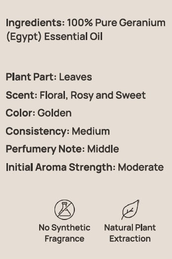 天竺葵 Geranium / from Egypt 10ml